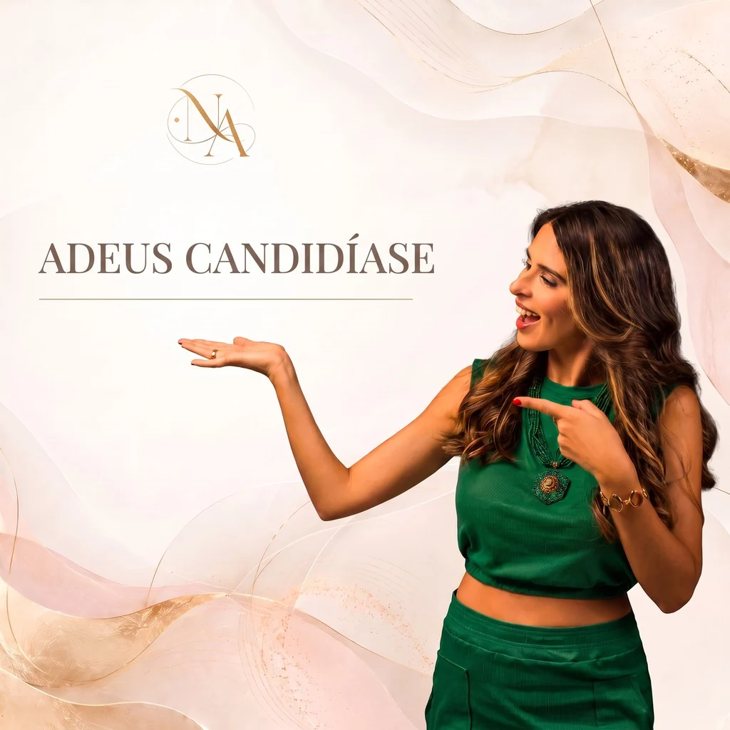 Capa do Protocolo Adeus Candidíase, com a nutricionista Natália Amaral